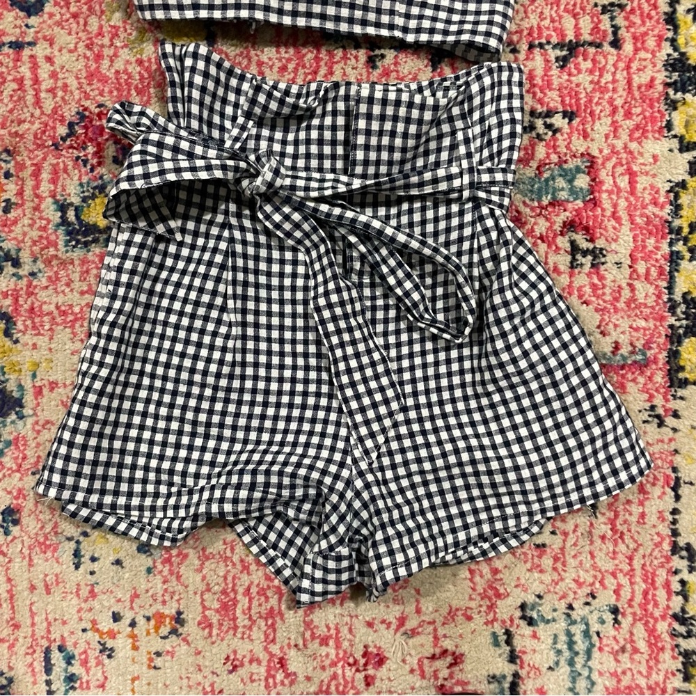 Olivaceous Gingham Shorts - Picture 9 of 13